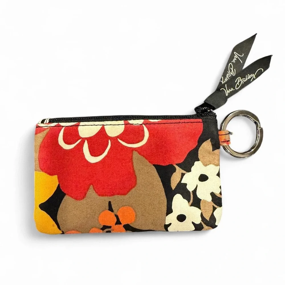 Vera Bradley Zip ID Case “Bittersweet” Floral Pattern 2013 Release - Like New - Picture 2 of 5